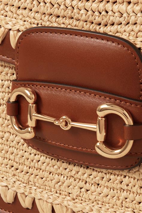 gucci raffia horsebit bag|Gucci Horsebit bag collection.